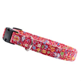 Liberty Kayoko red hundehalsbånd-XS - Liberty