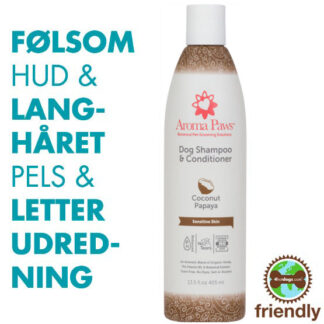 Hundeshampoo 2i1 Kokos/Papaya - Miljøvenlig - Aroma Paws