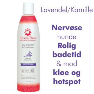 Hundeshampoo 2i1 Lavendel/Kamille -Miljøvenl. - Aroma Paws