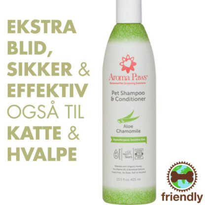 Hundeshampoo 2i1 med aloe vera - Aroma Paws