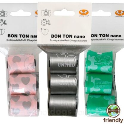 Bon Ton Nano Refill hundeposer 30 stk-Lyserød - United Pets