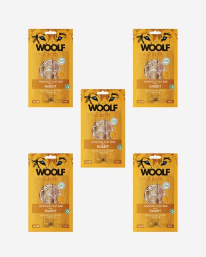 Woolf Kanin - Tyggeben 5 stk. sampak - Medium - Woolf