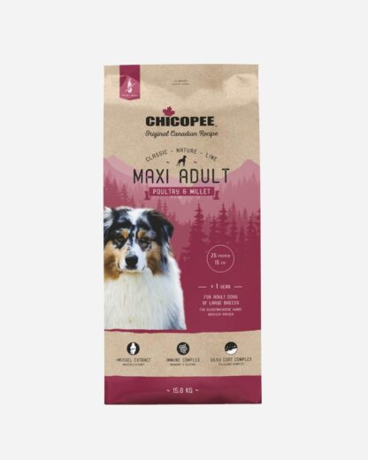 Chicopee Classic Nature Line Maxi Adult - Kylling og Hirse - 15 kg - Chicopee