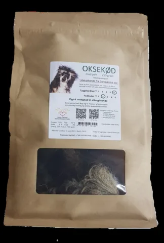 Oksekød med pels - 250Gram