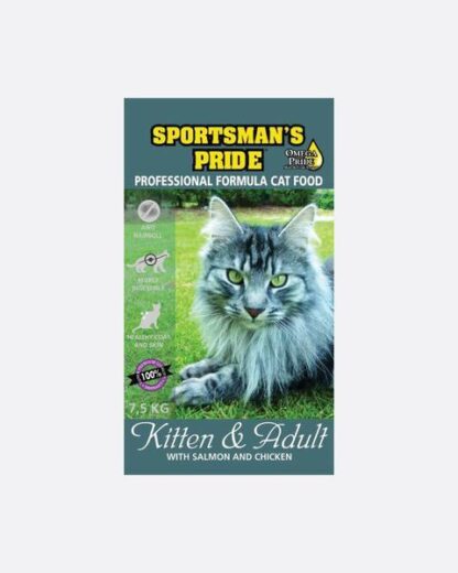 Sportsmans Pride Kattemad - 7.5 Kg til Katte og Killinger - Sportsman's Pride