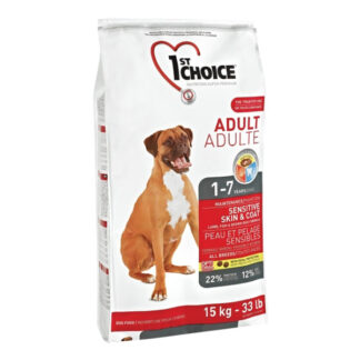 1st Choice Voksen hundefoder Lam & Brune Ris, 15 kg - 1. Choice