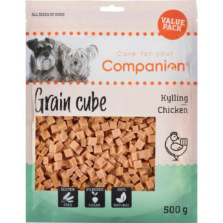 Companion Glutenfri Chicken Grain Cube 80% - 500 g uden sukker | | MyLittlePet.dk