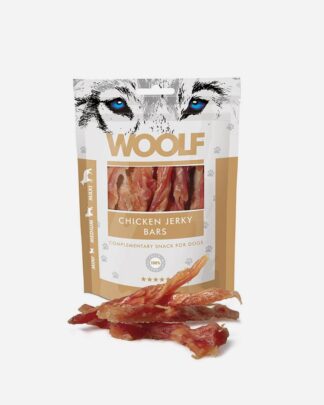 Woolf Chicken Jerky Bars - til hunde - Woolf