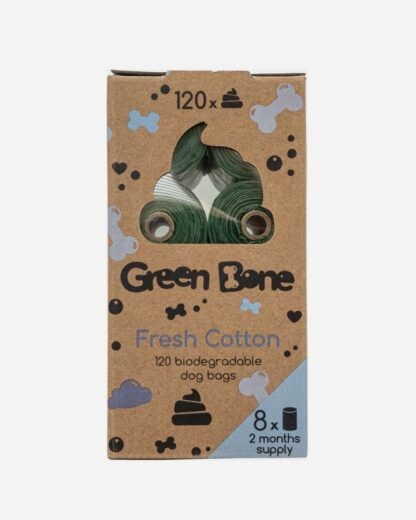 Green Bone Cotton 8 ruller med 120 hundeposer - Green Bone