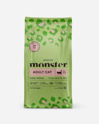 Monster Adult Cat - Kornfrit, Kalkun og Kylling - 6kg - Monster