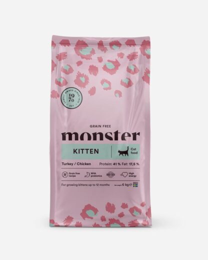 Monster Kitten/Killing - Kornfrit, Kalkun og Kylling - 6kg - Monster