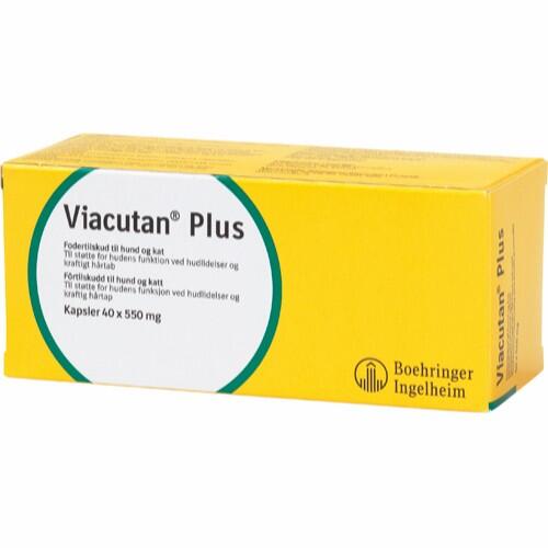 Viacutan Plus kapsler, 550 mg - blanding Omegaolie 6 & 3 | | MyLittlePet.dk