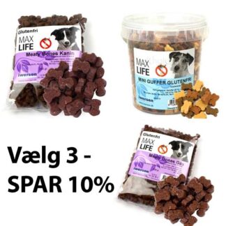 Hundegodbidder, Max Life Meaty Bites godbidder LAKS 200g - Max Life