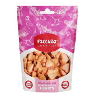 Ficcaro kylling og sej hundegodbidder, 100g - Ficcaro