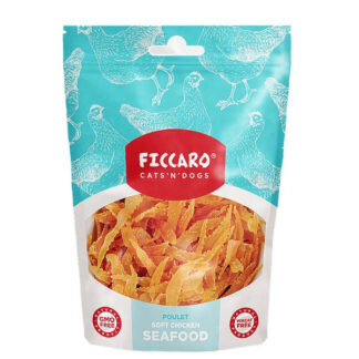 Ficcaro kylling seafood hundegodbidder, 100g - Ficcaro