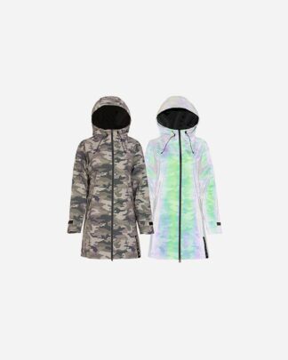 Paikka Human Visibility regnfrakke Dame - Camo, Large/X-Large - Paikka