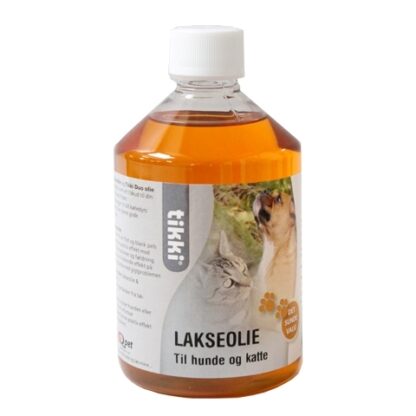 Lakseolie til hund og kat, 0,5 liter - tikki