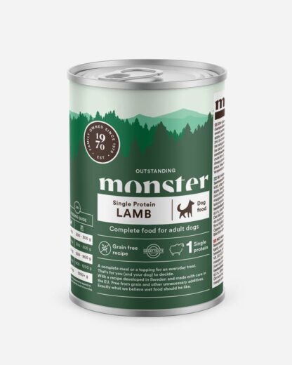 Monster Dog Adult Single Protein Lamb, 1 stk. - Monster