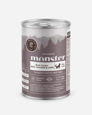 Monster Dog Adult Multi Protein Beef - Chicken - Lamb, 1 stk. - Monster