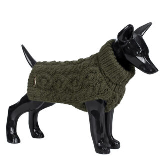 Paikka håndlavet hundesweater grøn-25 cm - Paikka