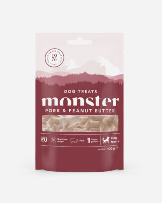 Bagte godbidder med Gris og Peanut - 100g - Monster