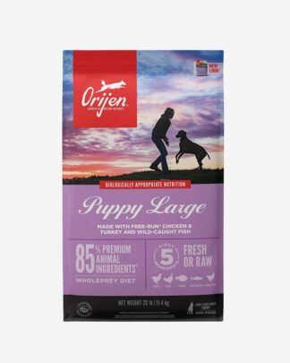 Orijen Puppy Large Breed - Kylling og Fisk - Hvalpe store Racer, 11.4 kg - orijen