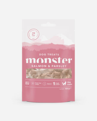 Bagte godbidder med Laks og Persille - 100g - Monster