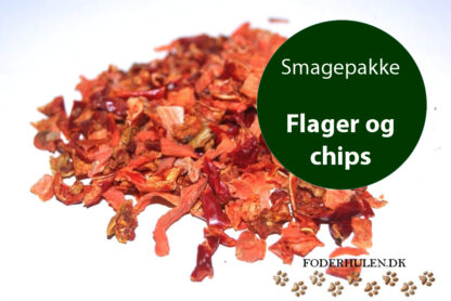 Smagepakke med chips og flager