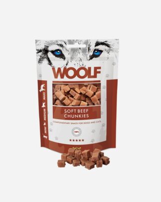 Woolf Soft Beef Chunkies - til hund & kat - Woolf