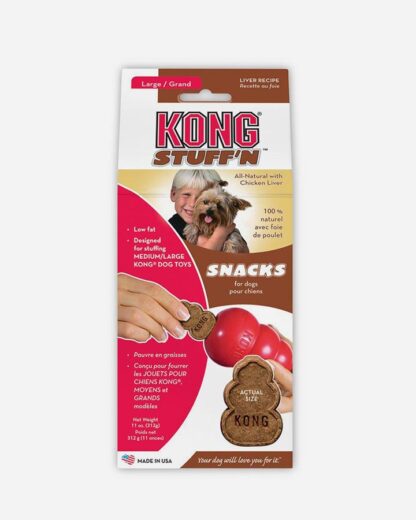 KONG Stuff'n Snacks med leversmag, Large - kong